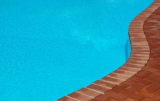Brick Coping for Family Pools