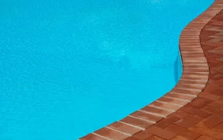 Brick Coping for Family Pools