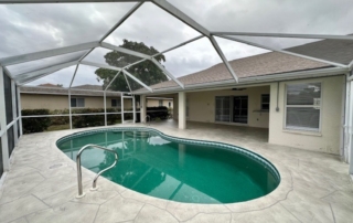 Enclosed Pool Deck Concrete Resurfacing
