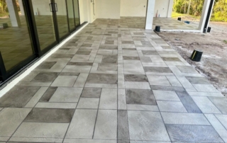 Modern Patio Concrete Tile Design