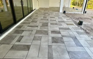 Modern Patio Concrete Tile Design