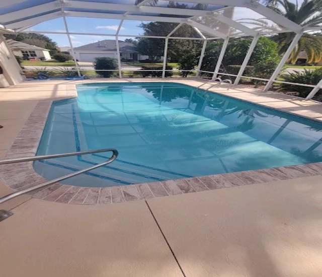 Large Tiles on Pool Lanai