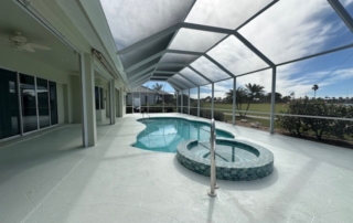 Tropical Pool Deck Resurfacing Stamped Concrete