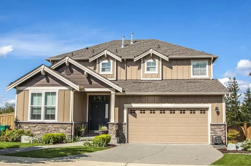 Faux Stain on Concrete Driveway