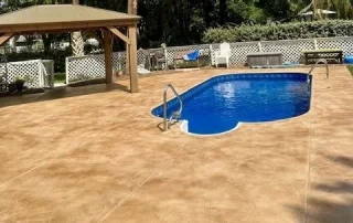 creative resurfacing pool deck gazebo