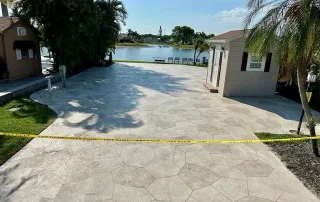 creative resurfacing waterfront patio