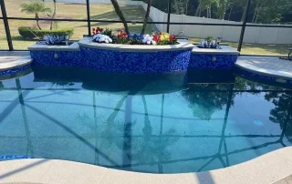 modern poolside patio resurfacing