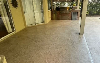 stamped concrete patio