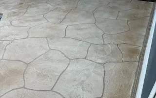 textured concrete patio