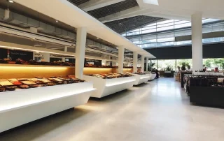 Semi-Polished Stained Flooring