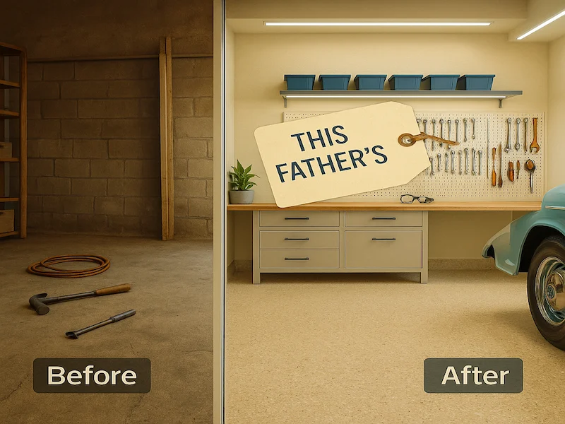 Decorative Concrete Fathers Day