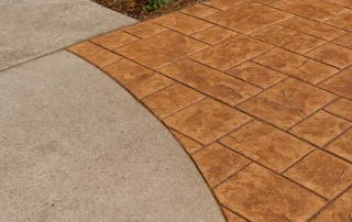 can you stamp existing concrete
