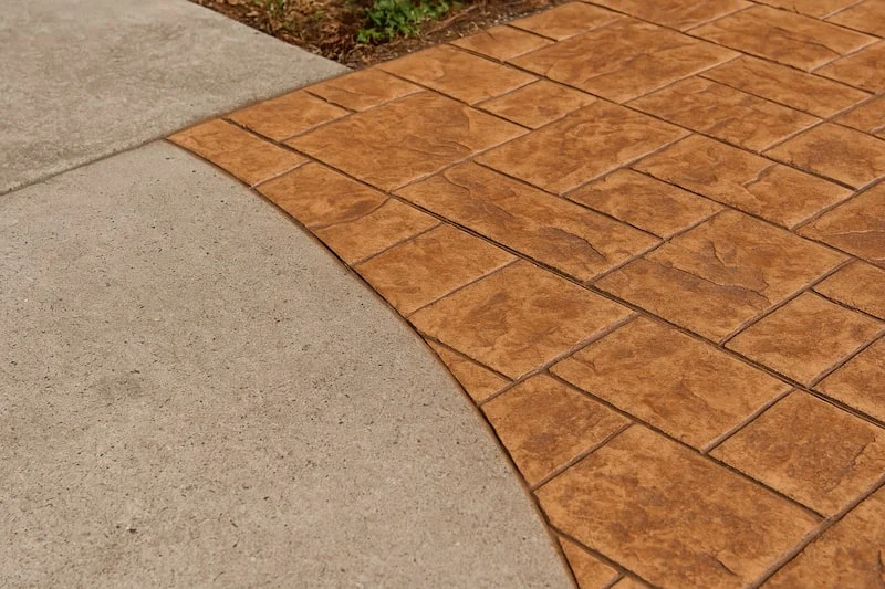 can you stamp existing concrete